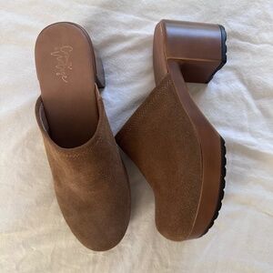 Crown Vintage Suede Clog Mules
